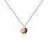 Solid 925 Sterling Silver Initial Alphabet Personalised Disc Necklace